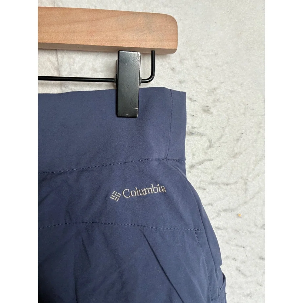 Columbia Blue Gray Cinch Side Active Skort Large XK3835 Hiking Golf Skirt